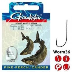 Gamakatsu NS Black Worm 36