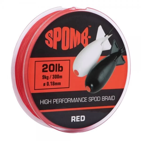 Spomb Braided Spod Line Red 300m 0.18mm - 9kg/20lb 1 Spomb Braided Spod Line Red 300m 0.18mm - 9kg/20lb