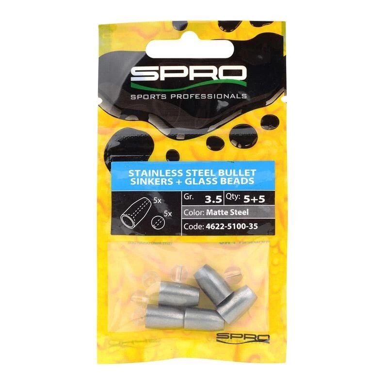 Spro Stainless Steel Bullet Sinkers 2 Spro Stainless Steel Bullet Sinkers - Afbeelding 2