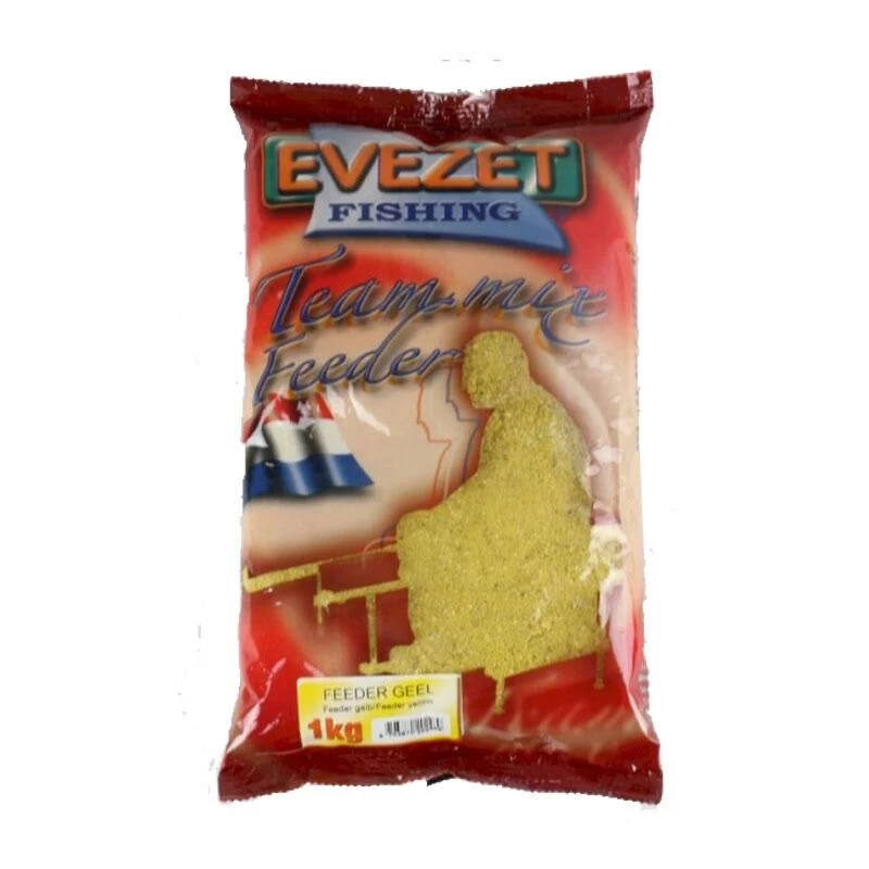 Evezet Team Mix Feeder Geel 1kg 1 Evezet Team Mix Feeder Geel 1kg
