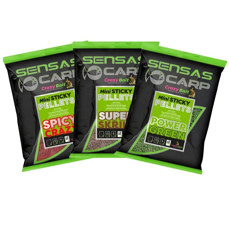 Sensas Crazy Bait Mini Sticky Pellets 1 Sensas Crazy Bait Mini Sticky Pellets