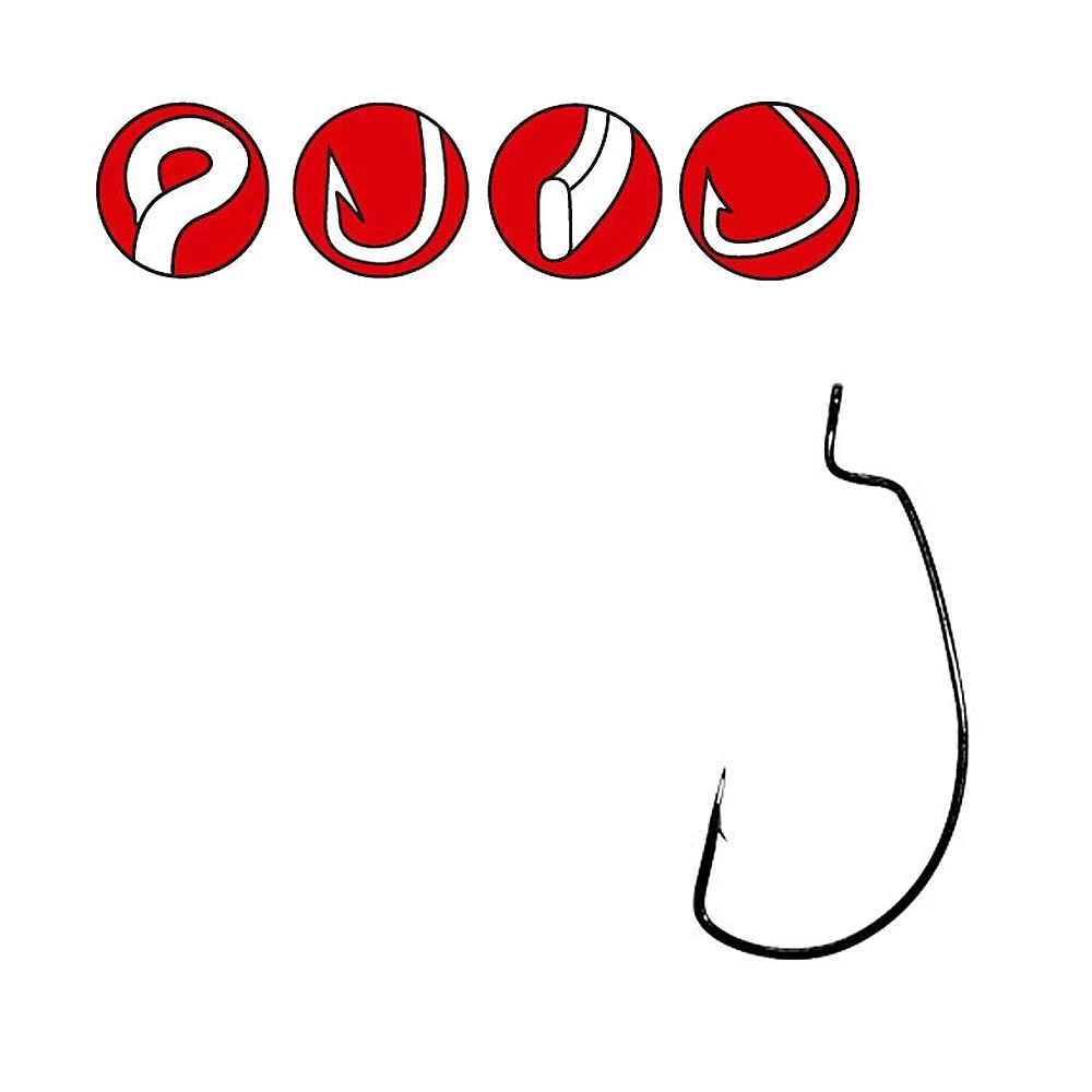 Gamakatsu Worm Offset EWG Red 1 Gamakatsu Worm Offset EWG Red