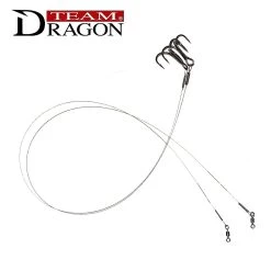 Dragon Treble Hook Leader 40cm