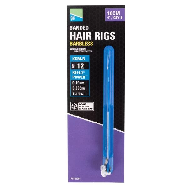 KKM-B Banded Hair Rigs - Barbless 1 KKM-B Banded Hair Rigs - Barbless